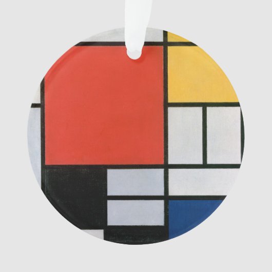 Impression de composition de Piet Mondrian rouge j (devant)