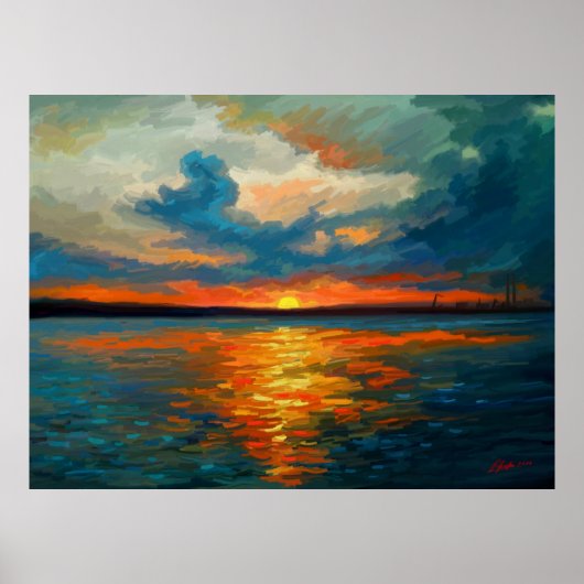 Impression de coucher de soleil (Devant)