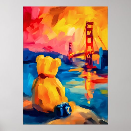 Impression de coucher de soleil fauviste Teddy de (Devant)