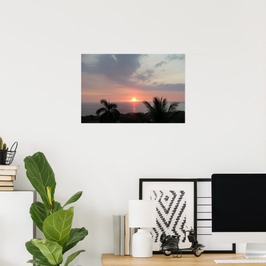 Impression de coucher de soleil hawaïen (Bureau à domicile)