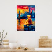Impression de coucher de soleil New York Teddy Fau (Cuisine)