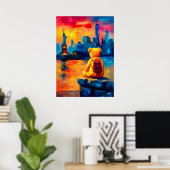 Impression de coucher de soleil New York Teddy Fau (Bureau à domicile)