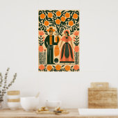 Impression de couple d'art populaire mexicain sous (Cuisine)