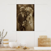 Impression de couple de squelettes romantiques Mar (Cuisine)