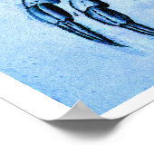 Impression de crabe bleu vintage (Coin)