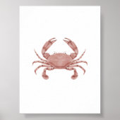 Impression de crabe rouge aquarelle (Devant)