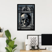 Impression de crâne de Hans Wechtlin, gravure sur  (Bureau à domicile)