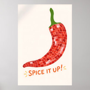 Impression de cuisine au piment, Art mural aliment