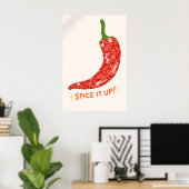 Impression de cuisine au piment, Art mural aliment (Bureau à domicile)