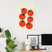 Impression de cuisine de tomate rétro moderne du m (Bureau à domicile)