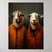Impression de Dark Academia Mouton Art mural Funny (Devant)