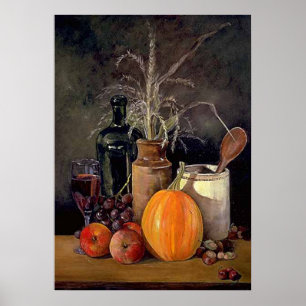 Impression de décor d'automne sur table