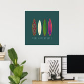 impression de décor d'aventures de surf (Bureau à domicile)