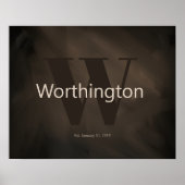 Impression de décoration de ferme de nom de famill (Devant)