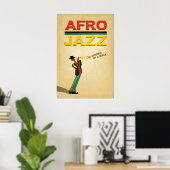 Impression de design original inspiré de l'Afro Ja (Bureau à domicile)