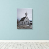 Impression de designer d'église blanche chrétienne (Insitu (Plancher de Bois))