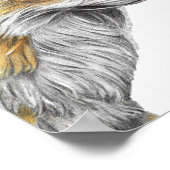 Impression de dessin au crayon rouge A4 (Coin)