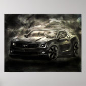 Impression de dessin Chevrolet Camaro (Devant)