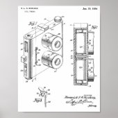 Impression de dessin d'art à double caméra en 1954 (Devant)