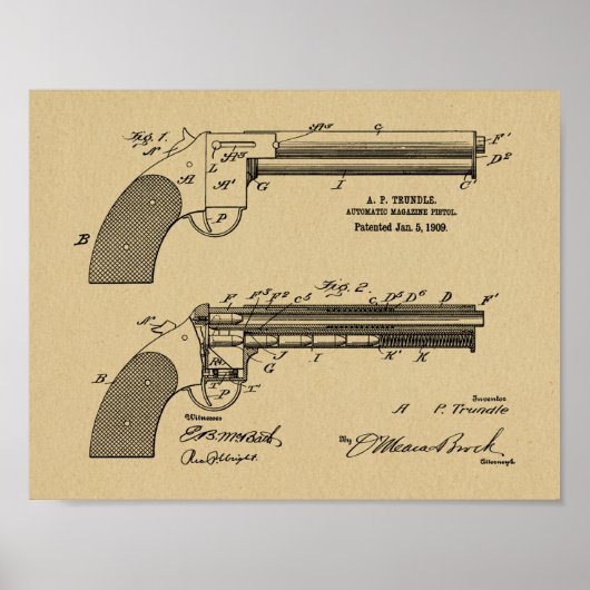 Impression de dessin d'art breveté automatique de  (Devant)