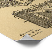 Impression de dessin d'art breveté de 1902 pour ca (Coin)