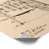 Impression de dessin d'art breveté de 1908 pour ca (Coin)