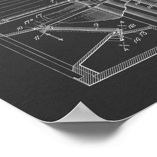 Impression de dessin d'art breveté de 1919 pour ca (Coin)