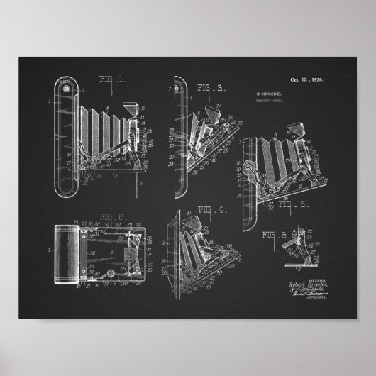 Impression de dessin d'art breveté de 1926 pour ca (Devant)