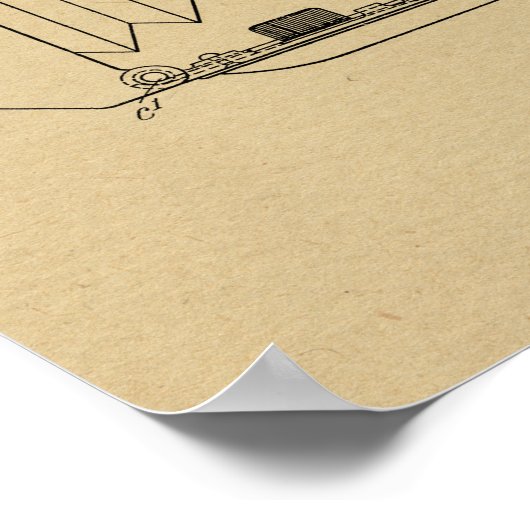 Impression de dessin d'art breveté de 1943 pour ca (Coin)