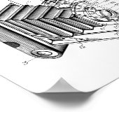 Impression de dessin d'art breveté de caméra plian (Coin)