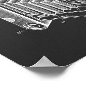 Impression de dessin d'art breveté de caméra plian (Coin)