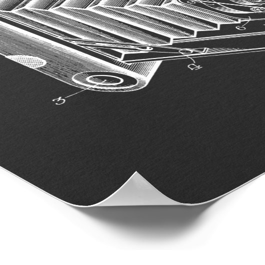 Impression de dessin d'art breveté de caméra plian (Coin)