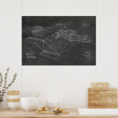 Impression de dessin d'art d'avion Vintage 1911 (Cuisine)