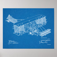 Impression de dessin d'art d'avion Vintage 1911