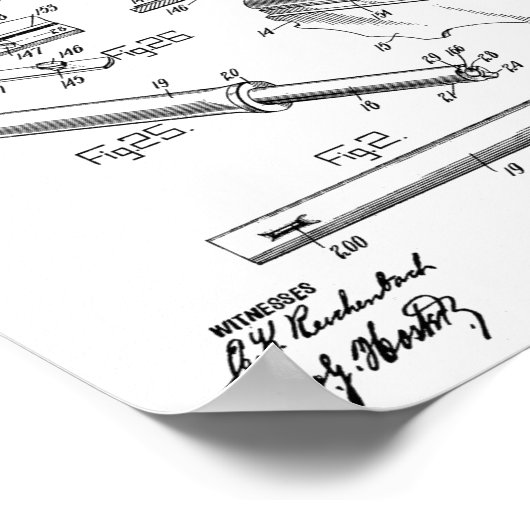 Impression de dessin d'art de l'automobile Gun 191 (Coin)