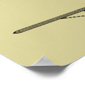 Impression de dessin d'art de l'avion à boucle arr (Coin)