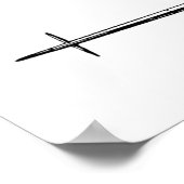 Impression de dessin d'art de l'avion à boucle arr (Coin)