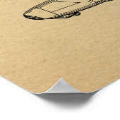 Impression de dessin d'art de l'avion à boucle arr (Coin)