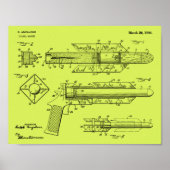 Impression de dessin d'art Pistol Rocket en 1944 (Devant)
