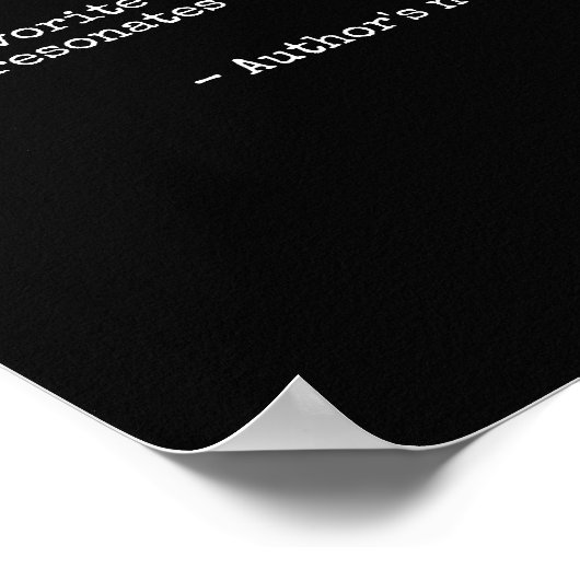 Impression de devis personnalisée - Poster de la m (Coin)