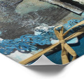 Impression de devis Turquoise multimédia mixte (Coin)