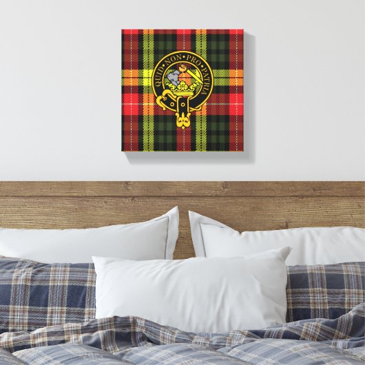 Impression de Dewar Scottish Crest et Tartan Canva (Insitu(Chambre))