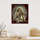 Impression de dragon chinois vintage (Cuisine)