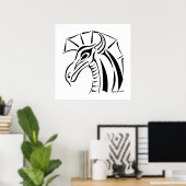 Impression de dragon en cage (Bureau à domicile)