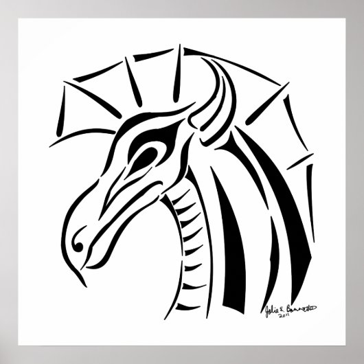 Impression de dragon en cage (Devant)