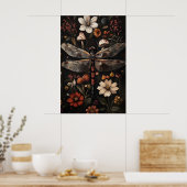 Impression de Dragonfly Dark Academia, Jardin Flor (Cuisine)