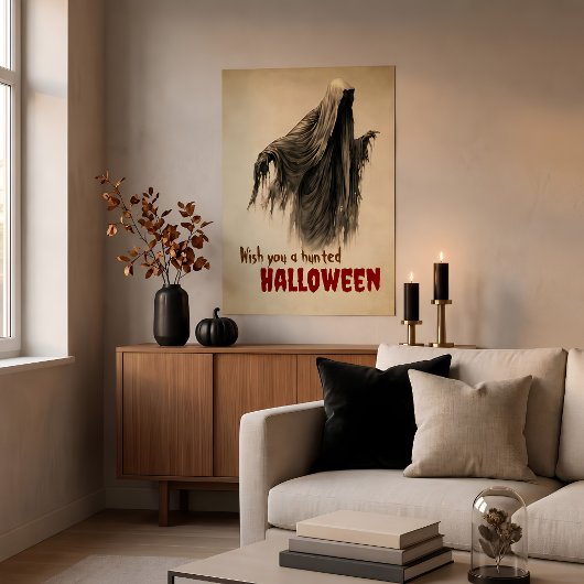 Impression de fantôme de Halloween Haunted Parchem