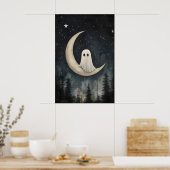 Impression de fantôme sur la lune, forêt gothique  (Cuisine)