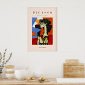 Impression de femme assise de profil cubiste de Pi (Cuisine)
