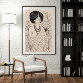 Impression de femme boho spirituelle